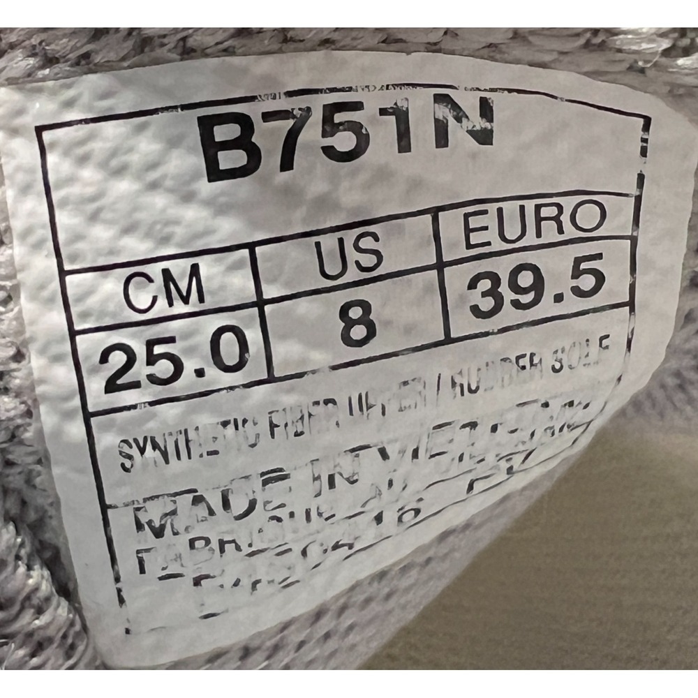 Asics Volley Elite FF B751N Womens 8 Athletic Running Shoes White Silver Sneaker - Picture 7 of 7